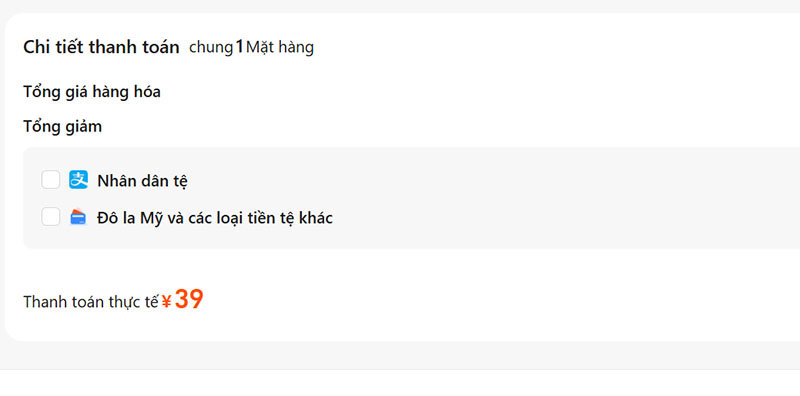 chọn phương thức thanh toán phù hợp và bấm đặt hàng