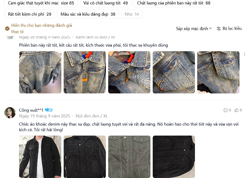 Đánh giá của các khách hàng đã sử dụng sản phẩm