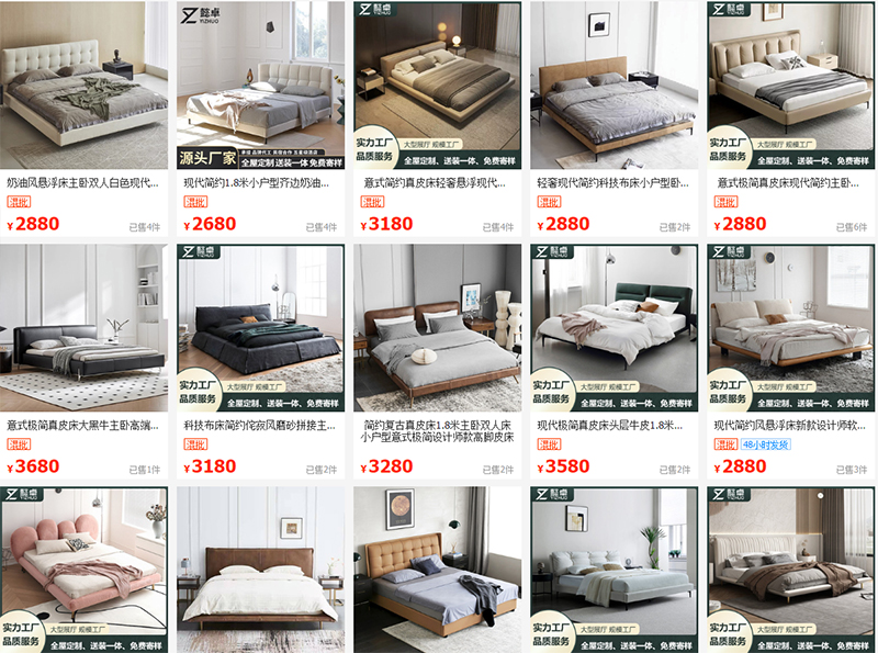 Shop order giường cực đẹp trên các trang TMĐT