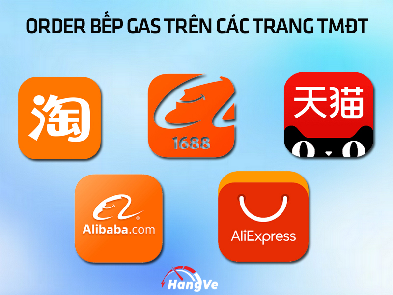 Order bếp gas trên các trang TMĐT