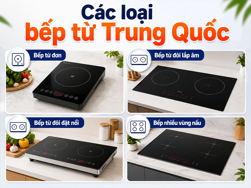 Bếp từ nội địa Trung có các loại nào?