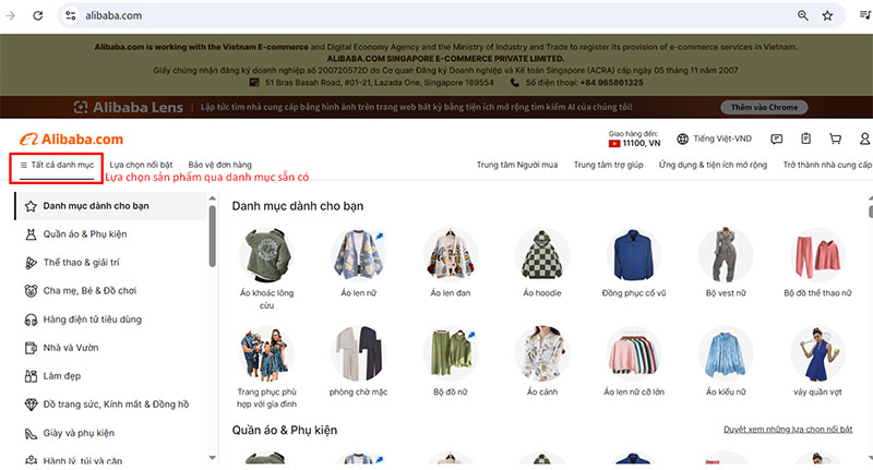 Tìm kiếm sản phẩm tại danh mục sản phẩm