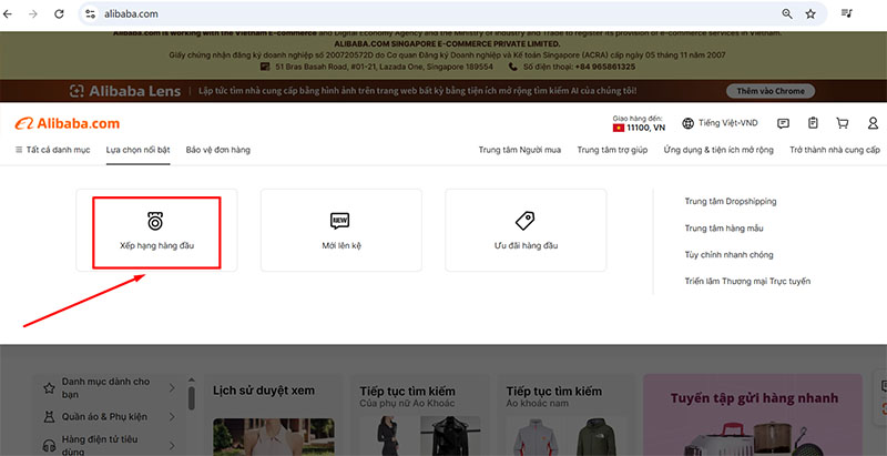 Chọn Xếp hạng hàng đầu.