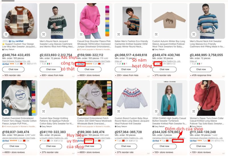 Xem cấp độ hoạt động của shop