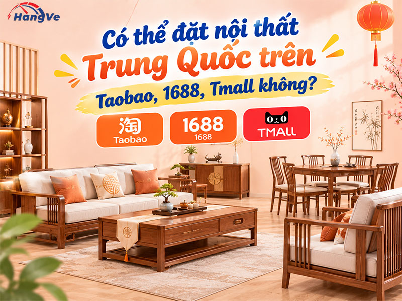 Có thể đặt nội thất Trung Quốc trên Taobao, 1688, Tmall không? 