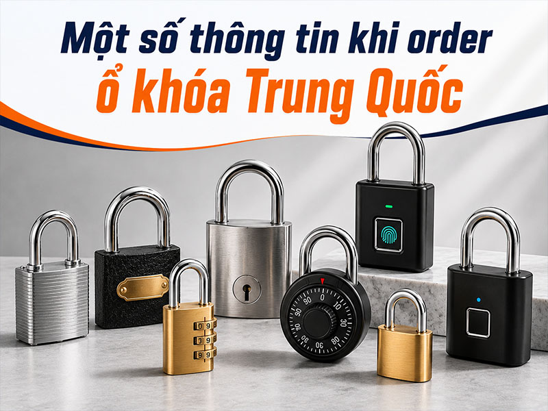 Một số thông tin khi order ổ khóa Trung Quốc