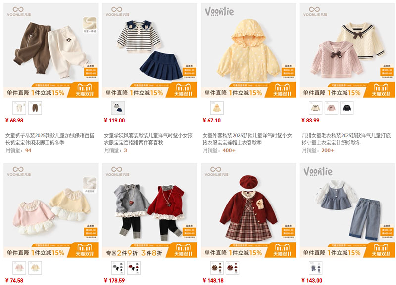 Tìm nguồn hàng quần áo trẻ em Quảng Châu trên Tmall