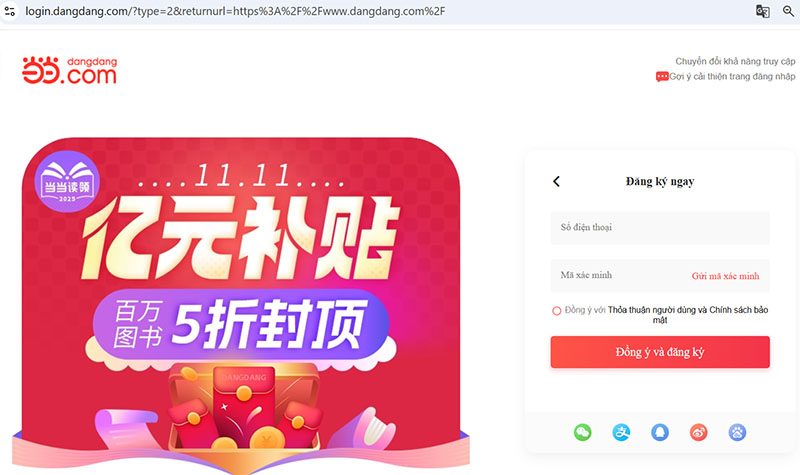 Nhập số điện thoại để thực hiện tạo tài khoản