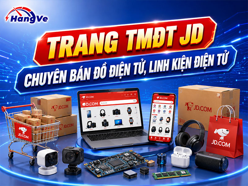 Trang TMĐT JD chuyên kinh doanh đồ điện tử, linh kiện điện tử