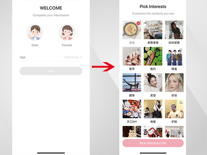 Thiết lập hồ sơ cá nhân trên trang Xiaohongshu