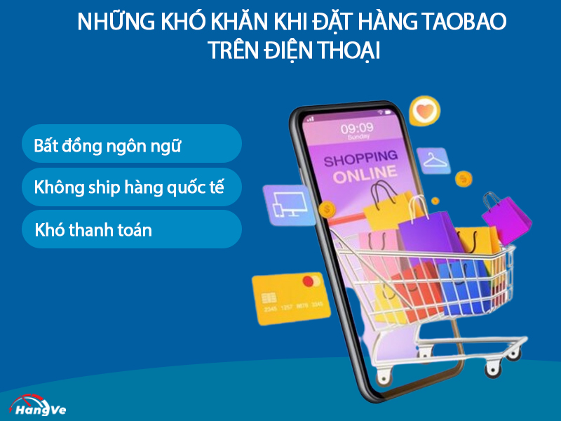 Những khó khăn khi đặt hàng Taobao trên điện thoại Android, iOS