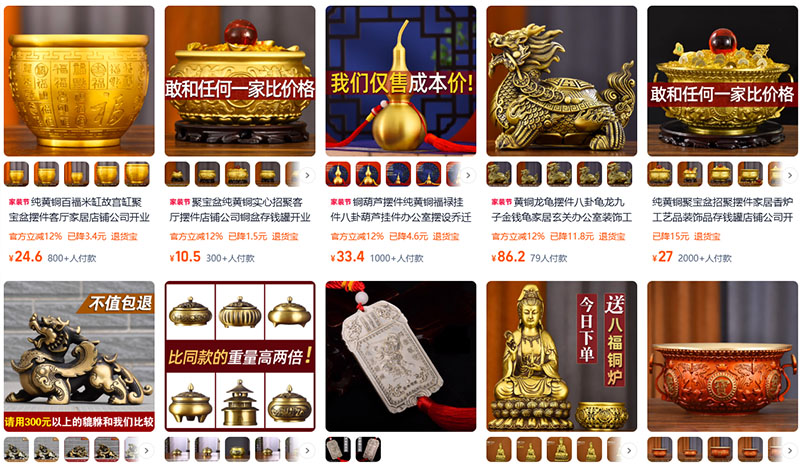 Link order quà tặng, đồ phong thủy