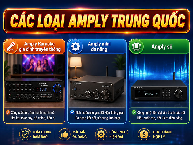 Các loại amply Trung Quốc