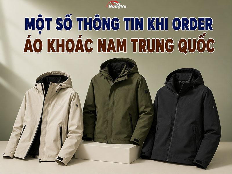 Một số thông tin khi order áo khoác nam Trung Quốc
