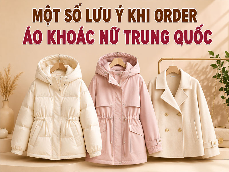 Một số lưu ý khi order áo khoác nữ Trung Quốc