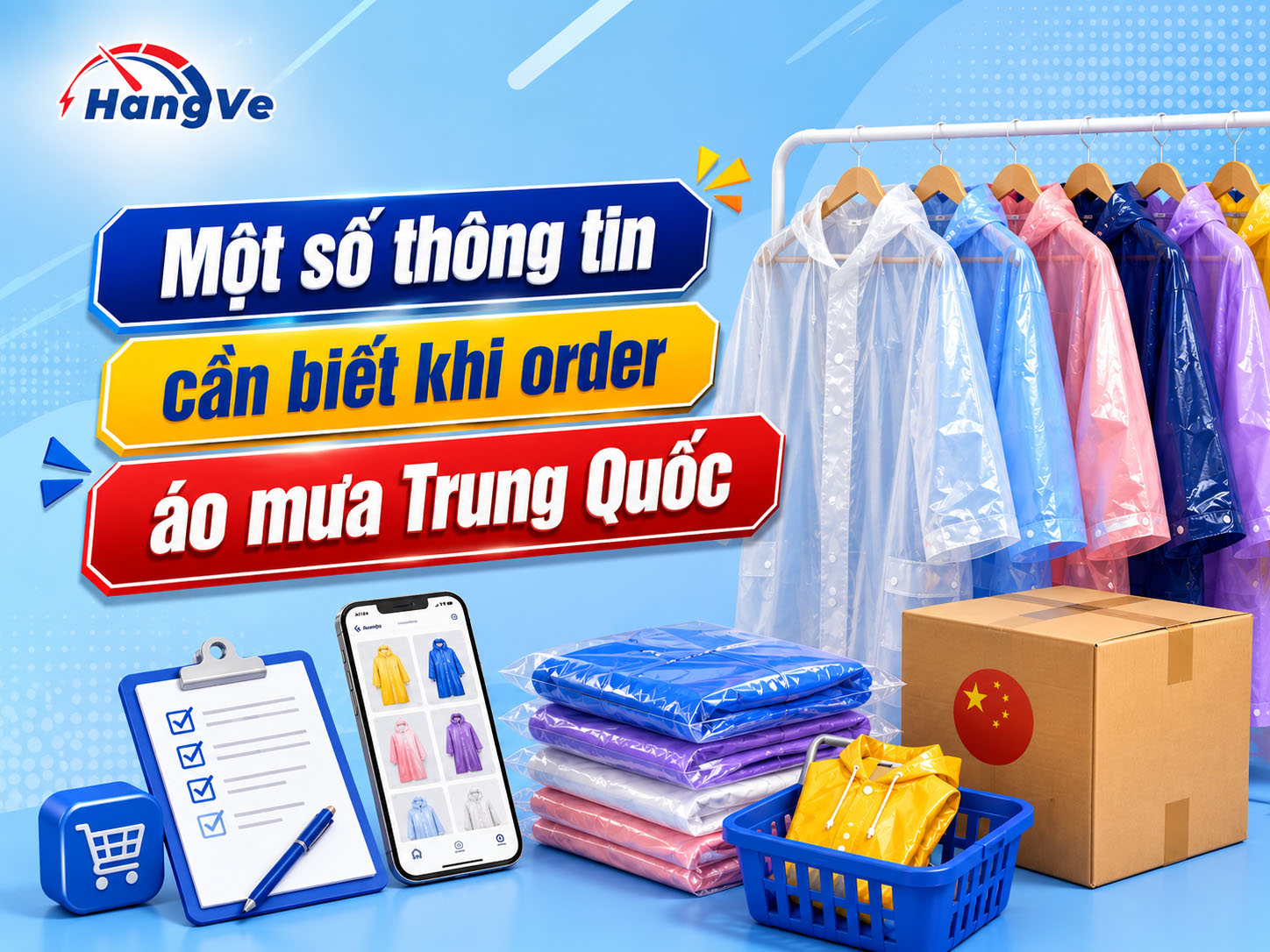 Một số thông tin cần biết khi order áo mưa Trung Quốc