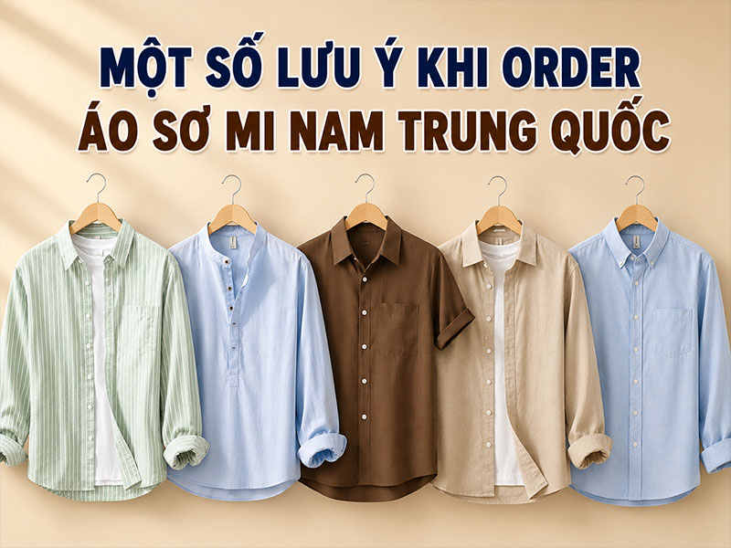 Một số lưu ý khi order áo sơ mi nam Trung Quốc