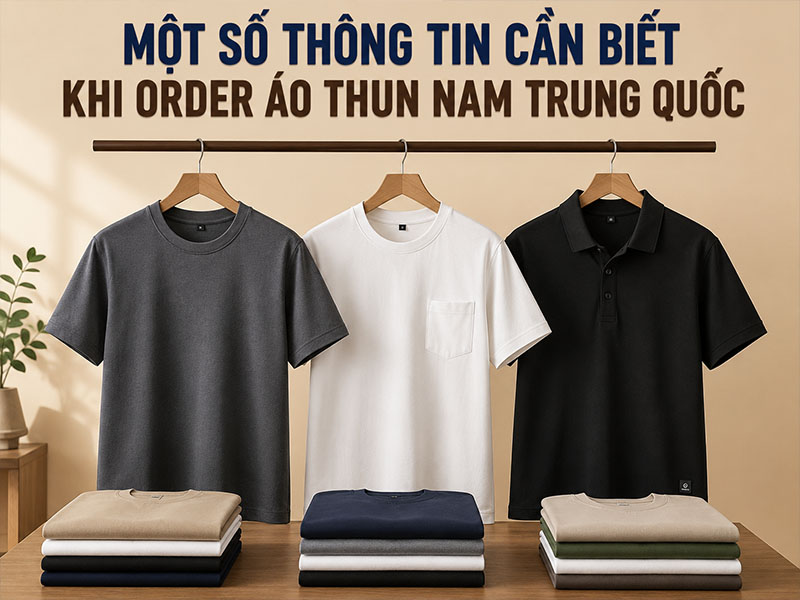Một số thông tin cần biết khi order áo thun nam Trung Quốc