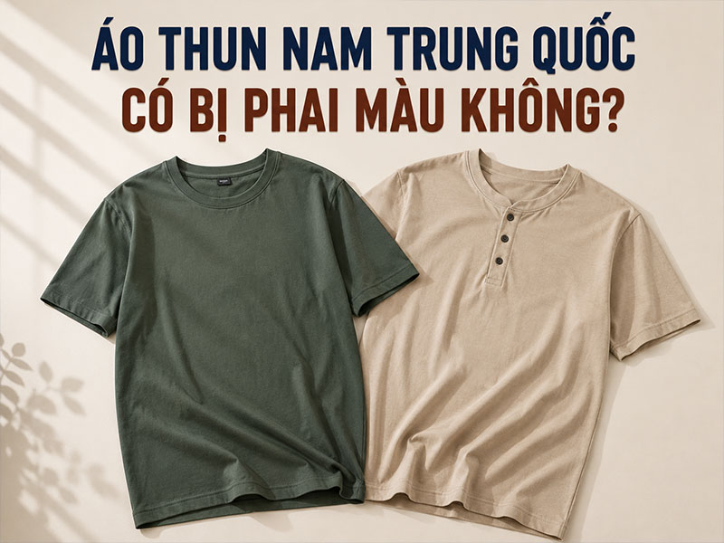 Áo thun nam Trung Quốc có bị phai màu không?