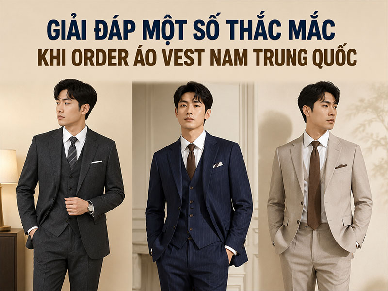 Giải đáp một số thắc mắc khi order áo vest nam Trung Quốc