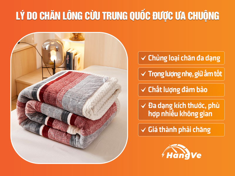 chăn lông cừu Trung Quốc