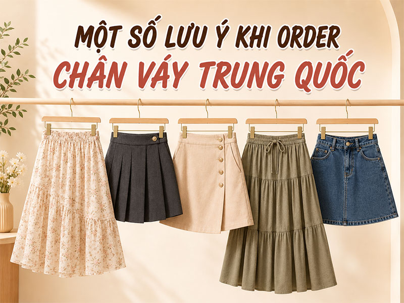 Một số lưu ý khi order chân váy Trung Quốc