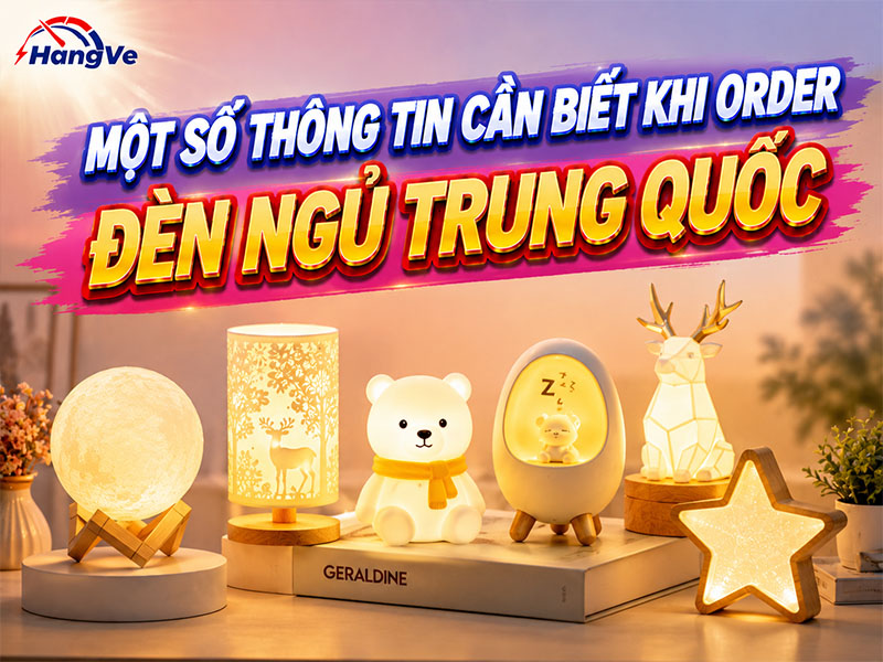 Một số thông tin cần biết khi order đèn ngủ Trung Quốc