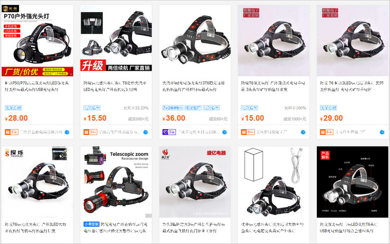 Link shop order đèn pin đội đầu giá rẻ Trung Quốc uy tín, chất lượng