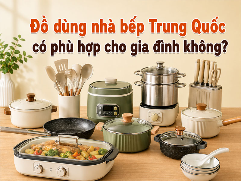 Đồ dùng nhà bếp Trung Quốc có phù hợp cho gia đình không?