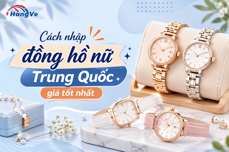 Cách nhập đồng hồ nữ Trung Quốc giá tốt nhất