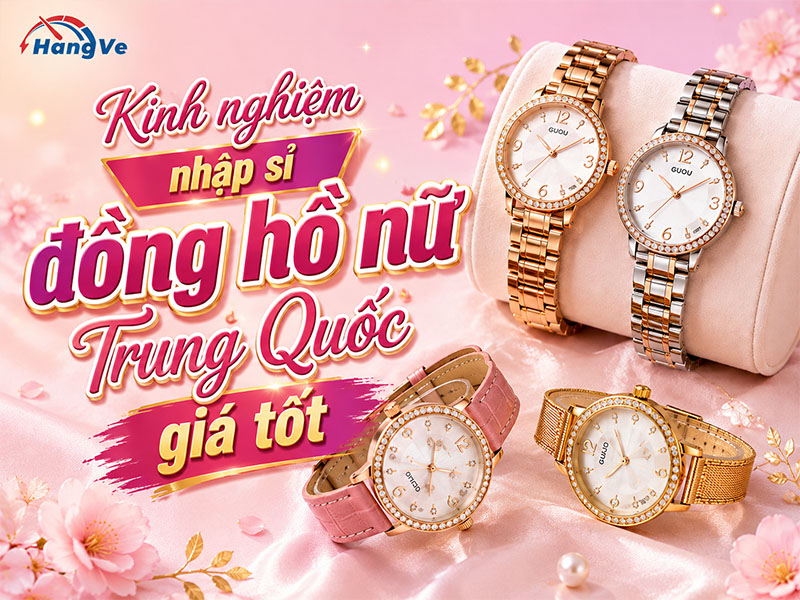 Kinh nghiệm nhập sỉ đồng hồ nữ Trung Quốc giá tốt