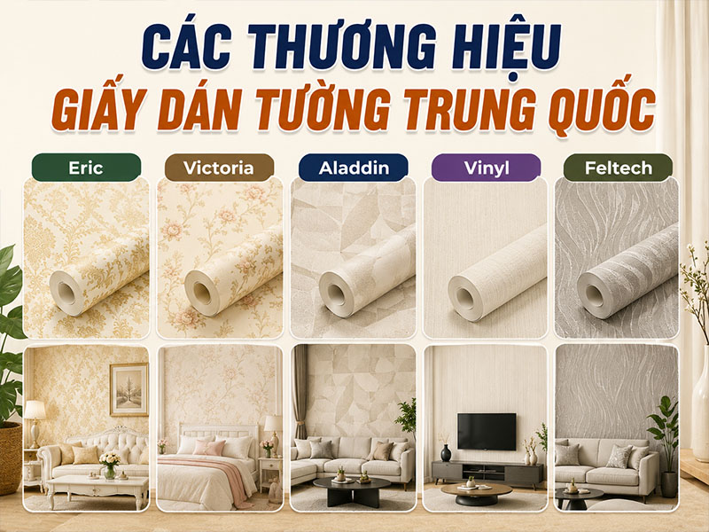 Các thương hiệu giấy dán tường Trung Quốc