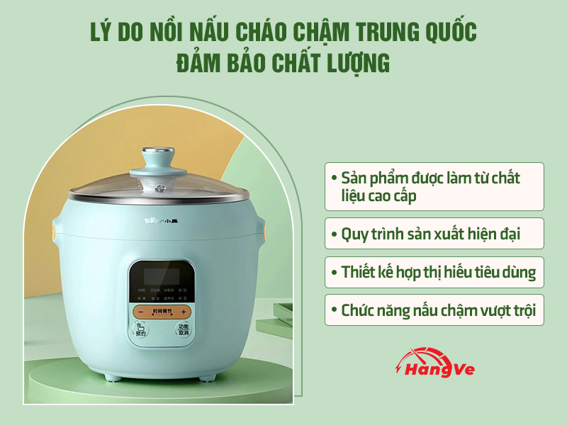 nồi nấu cháo chậm Trung Quốc