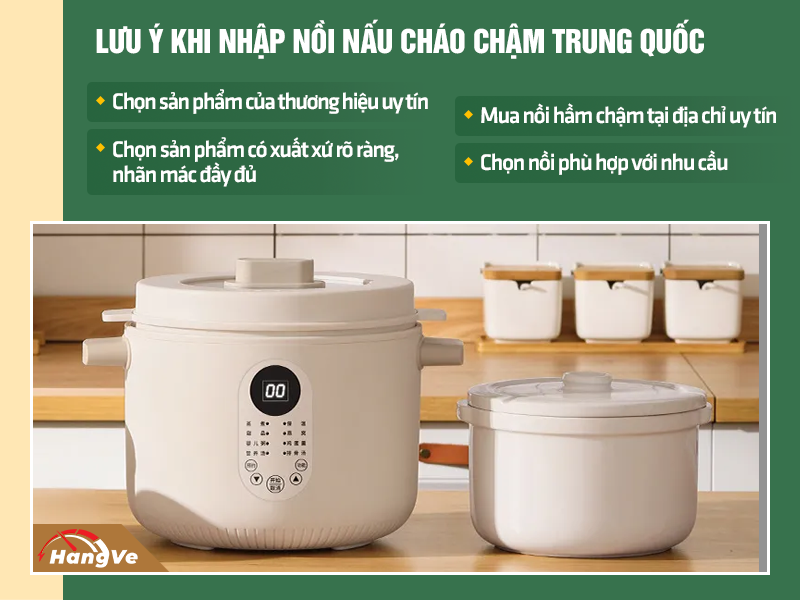 nồi nấu cháo chậm Trung Quốc