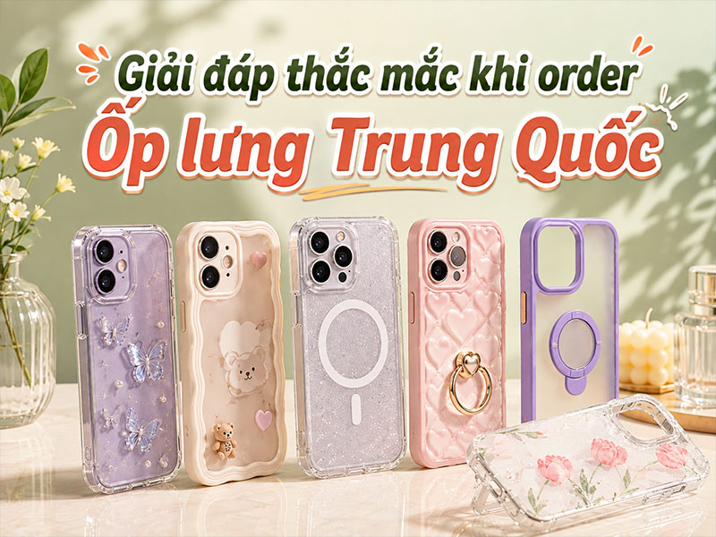 Giải đáp một số thắc mắc khi order ốp lưng Trung Quốc