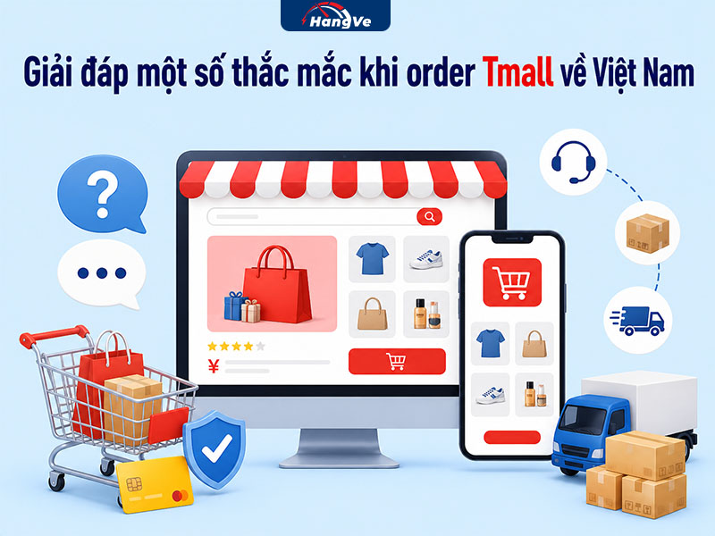 Giải đáp một số thắc mắc khi order Tmall về Việt Nam