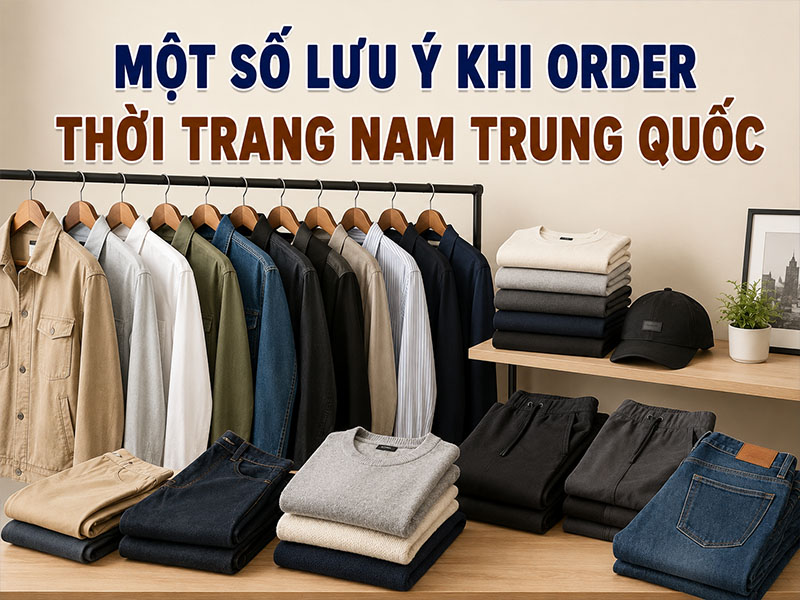 Một số lưu ý khi order thời trang nam Trung Quốc