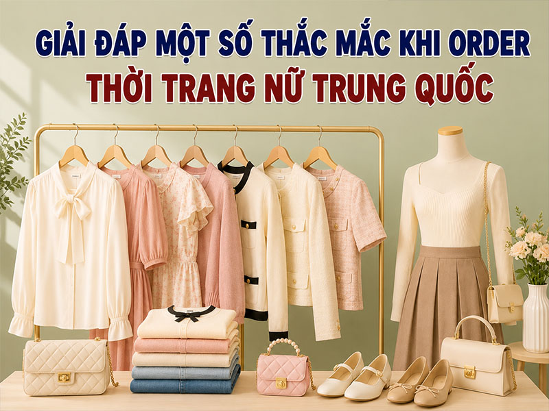 Giải đáp một số thắc mắc khi order thời trang nữ Trung Quốc