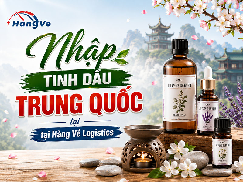 Nhập tinh dầu Trung Quốc chất lượng tại Hàng Về Logistics