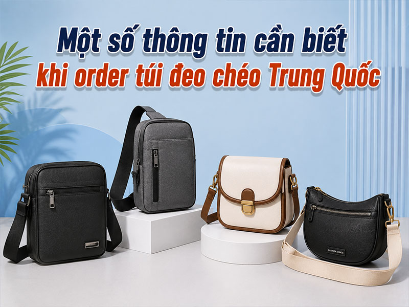 Một số thông tin cần biết khi order túi đeo chéo Trung Quốc
