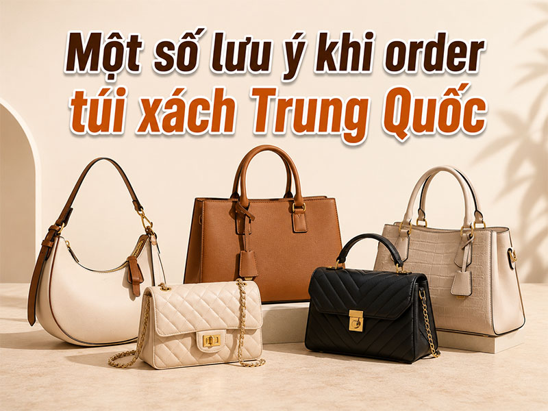 Một số lưu ý khi order túi xách Trung Quốc