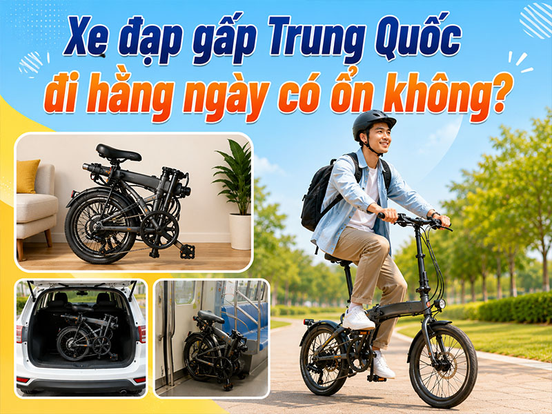 Xe đạp gấp đi hằng ngày có ổn không?