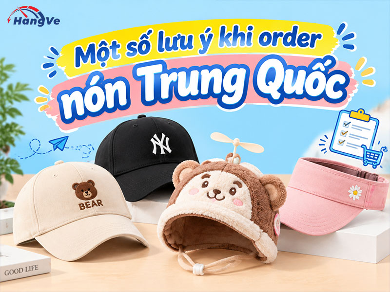 Một số lưu ý khi order nón Trung Quốc