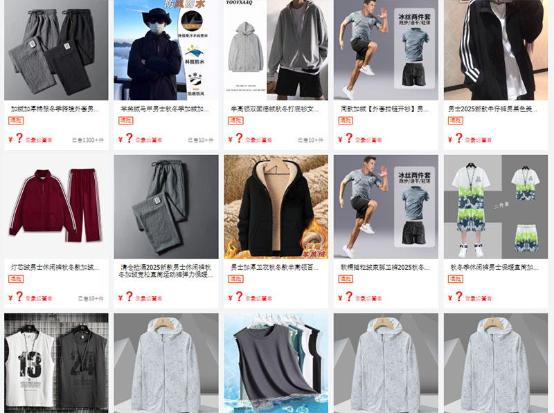 Các shop bán quần áo thể thao nam Trung Quốc uy tín