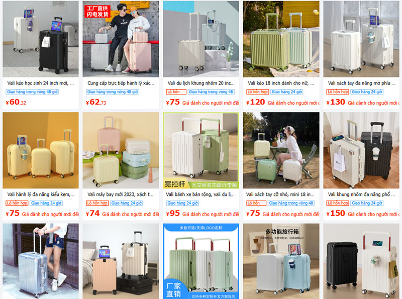 Link shop order vali Trung Quốc trên trang 1688