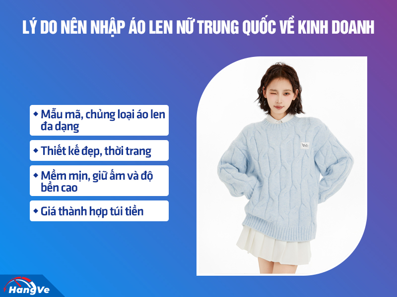 áo len nữ Trung Quốc