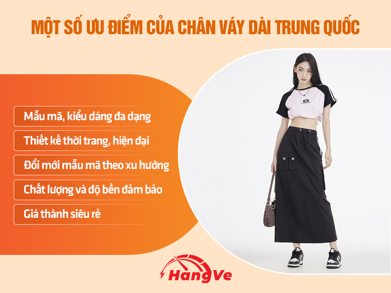 Chân váy dài Trung Quốc