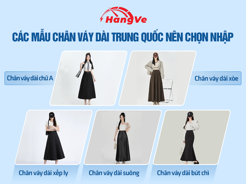 Chân váy dài Trung Quốc