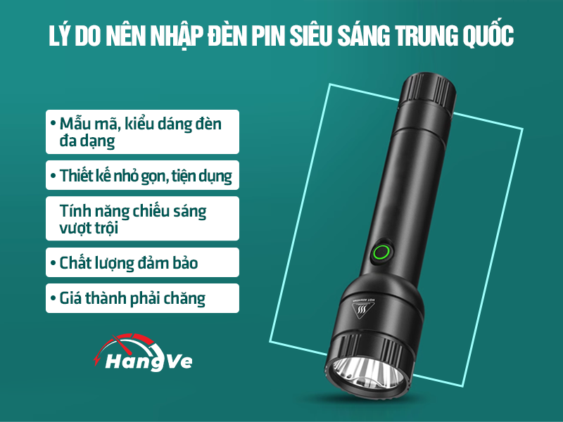 đèn pin siêu sáng Trung Quốc