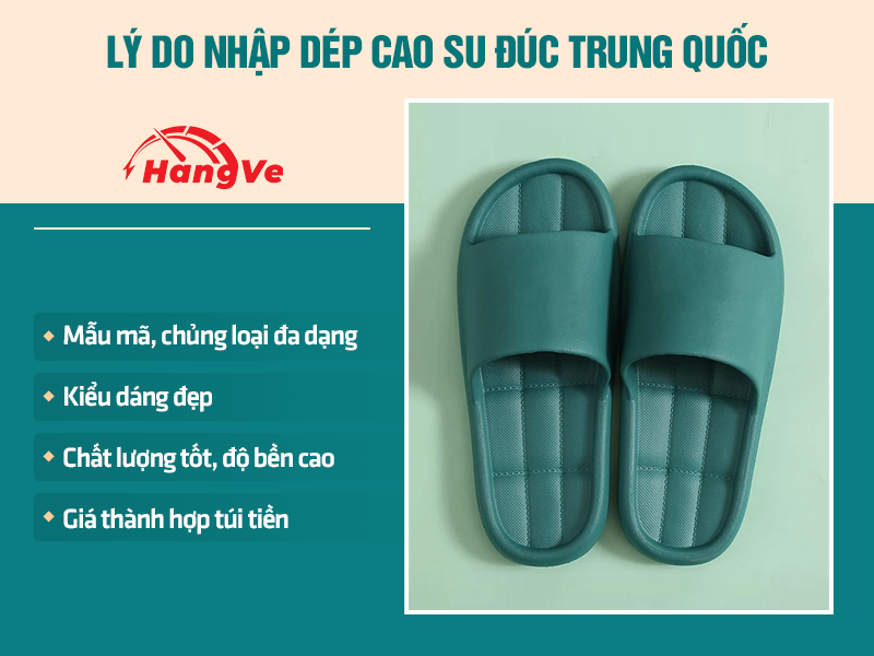 Dép cao su đúc Trung Quốc